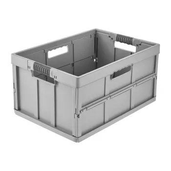 keeeper profi-vouwbox benno, 45 liter, Nordic Grey, opvouwbare opbergbox met zachte grepen, 50 kg draagvermogen 1023713000000