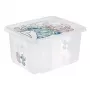 keeeper opbergbox karolina Stitch, 24 liter draaibare/stapelbare box met deksel, PP, transparant, 1 stuk 1223700131900