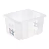 keeeper opbergbox karolina Stitch, 24 liter draaibare/stapelbare box met deksel, PP, transparant, 1 stuk 1223700131900