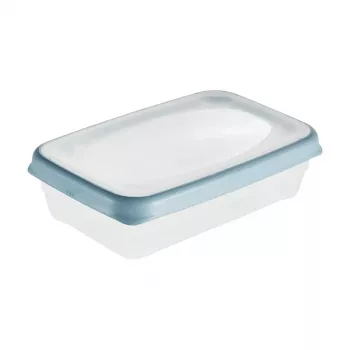 keeeper franco bewaarcontainer voor levensmiddelen, 0,4 L, rechthoekig, blauwe rand 1079168000000