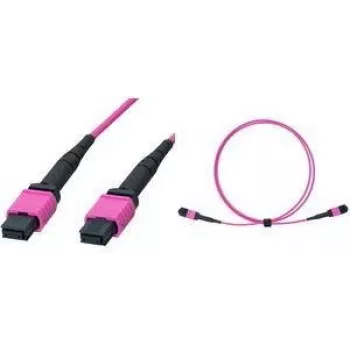 LogiLink FM7LC05 MPO-patchkabel, 12 vezels, multimode OM4 50/125 µm, MPO/PC B/B, type B, 5 m
