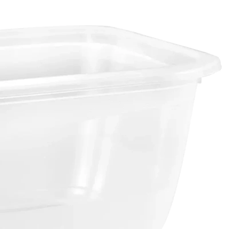 keeeper fredo fresh levensmiddelenbewaarcontainer-set, 2 x 3,3 L, rechthoekig, transparant met grijze deksels 3068082700000