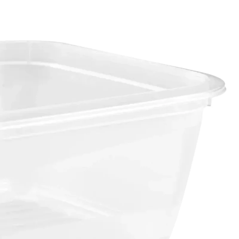 keeeper fredo fresh bewaarcontainer-set, 3x 1,25 L, rechthoekig, transparante bodem met grijs deksel 3067582700000