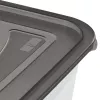 keeeper fredo fresh bewaarcontainer-set, 3x 1,25 L, rechthoekig, transparante bodem met grijs deksel 3067582700000