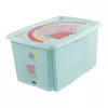 keeeper karolina Peppa Pig bewaarbox, 45 L, aquamarijn, met deksel, stapelbaar 1223962433600