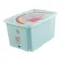 keeeper karolina Peppa Pig bewaarbox, 45 L, aquamarijn, met deksel, stapelbaar 1223962433600