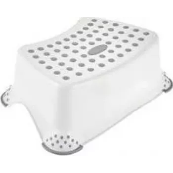 keeeper kids opstapje tomek pure, wit, belastbaar tot 80 kg, antislip oppervlak en voeten, 1 stuk 10013100000PP