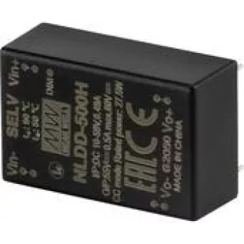 Mean Well NLDD-1400H DC/DC-buckconverter constante stroom LED-driver 6-50V ingang, 2-48V uitgang, 1400mA, PWM-dimming, PCB-montage