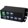 EXSYS EX-1112HMS 12-poorts USB 3.2 Gen 1 industriële DIN-railhub