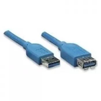 EXSYS EX-K1630-2 USB 3.2 Gen 1-kabel, USB-A naar USB-B, 2 m, blauw