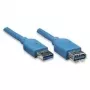 EXSYS EX-K1630-2 USB 3.2 Gen 1-kabel, USB-A naar USB-B, 2 m, blauw