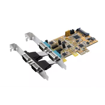 EXSYS EX-45034 PCIe 4-poorts seriële RS-232/422/485 kaart (FTDI)