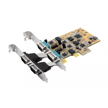 EXSYS EX-45034IS 4-poorts RS-232 PCI Express seriële kaart met 2,5kV optische isolatie