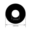 EXSYS DC-bus 5,5x2,1mm naar 2-polige klemmenblok adapterkabel met drukknop, 15cm EX-49141