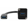 EXSYS EX-49165 D-type inbouw USB-A-bus naar bus kabeladapter, USB 3.2 Gen 1, 20 cm