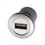 EXSYS EX-49191 inbouw USB-2.0-adapter, USB-A-bus naar USB-A-bus, metaal
