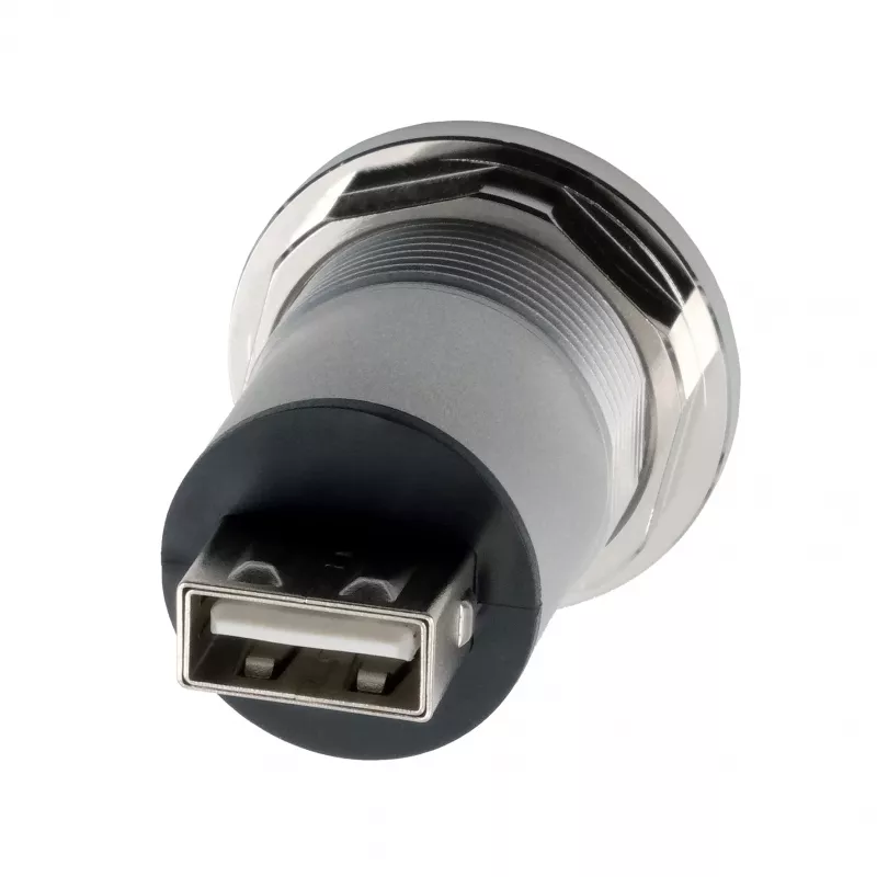 EXSYS EX-49191 inbouw USB-2.0-adapter, USB-A-bus naar USB-A-bus, metaal