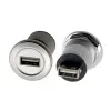 EXSYS EX-49191 inbouw USB-2.0-adapter, USB-A-bus naar USB-A-bus, metaal