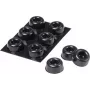 3M SJ 5009 MPBB zelfklevende ronde stootvoetjes, zwart, 22,3 mm diameter x 10,1 mm hoogte, 6 stuks