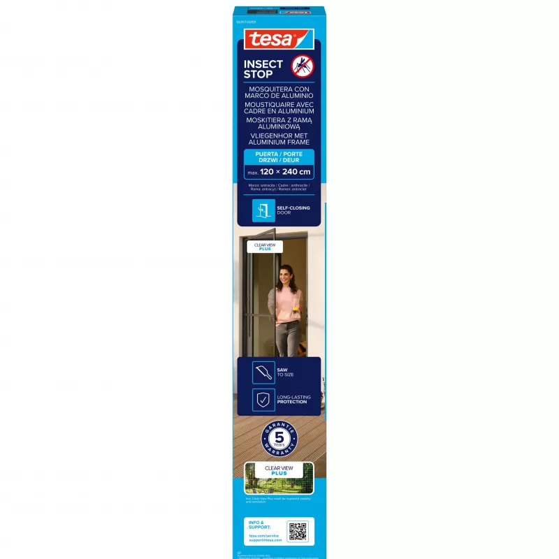 tesa Insect Stop antraciet insectenwerende deur 1,2 x 2,4 m 55197-00101-00