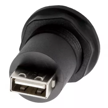 EXSYS EX-49212 USB 2.0 inbouwadapter, USB-A-bus naar USB-A-bus, zwart
