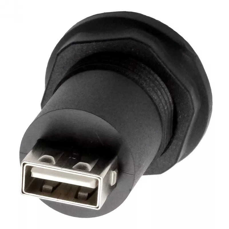 EXSYS EX-49212 USB 2.0 inbouwadapter, USB-A-bus naar USB-A-bus, zwart