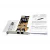 EXSYS EX-6072POE-2 dual gigabit ethernet PCIe-kaart met PoE, low profile