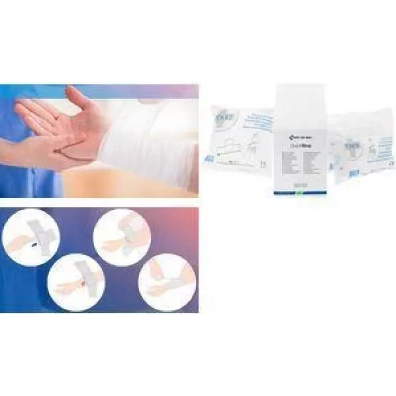 First Aid Only Quick Stop gaaskompres P-44030 00, steriel, wit, 3-pack