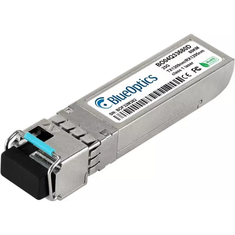 BlueOptics SFP28 25G BX-D 80km LC simplex transceiver voor Cisco SFP28-25G-BX-D-80KM-CS-BO