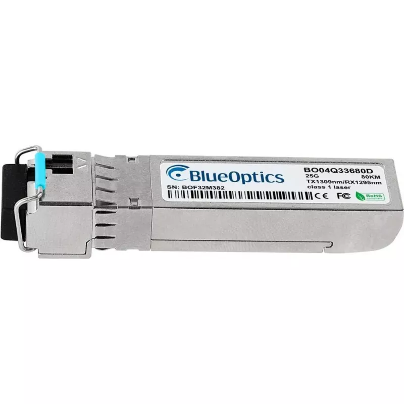 BlueOptics SFP28 25G BX-D 80km LC simplex transceiver voor Cisco SFP28-25G-BX-D-80KM-CS-BO