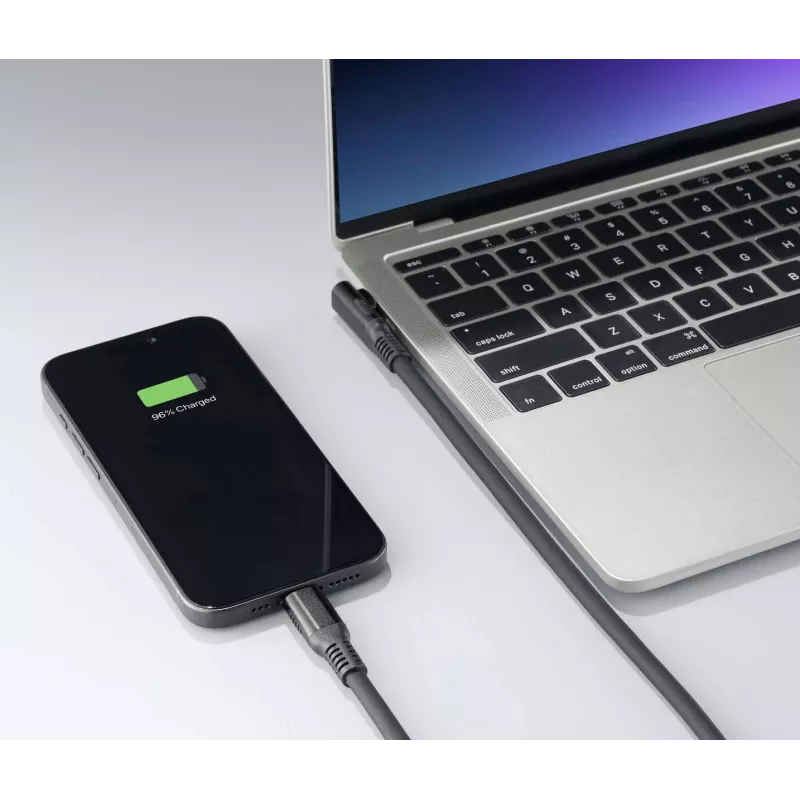 Renkforce USB4 USB-C naar USB-C kabel 1m zwart 8K UHD magnetische stekker RF-6438138