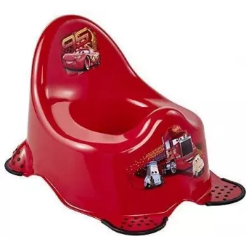 keeeper kids baby-potje Adam Cars, kersenrood met print, antislip rubberen voetjes, 1 stuk 1867040117100