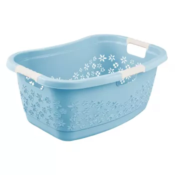 keeeper Lasse ergonomische niervormige wasmand, Nordic Blue, 40 L, soft-grip handgrepen, 1 stuk 1078268000000