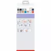 tesa MOON WHITE toiletborstel- en houder set, zelfklevend, metaal, matwit 40571-00000-00