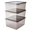 keeeper bea opbergbox-set, 3x 18 L, kristalgrijs, Air-Control deksel 3003182700000