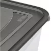 keeeper fredo fresh levensmiddelen-bewaarcontainer-set, 5x 0,5 L, rechthoekig, transparant met grijze deksels 3067282700000