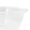 keeeper fredo fresh bewaarcontainer-set, 3 x 2,4 L, rechthoekig, transparant met grijze deksels 3067982700000