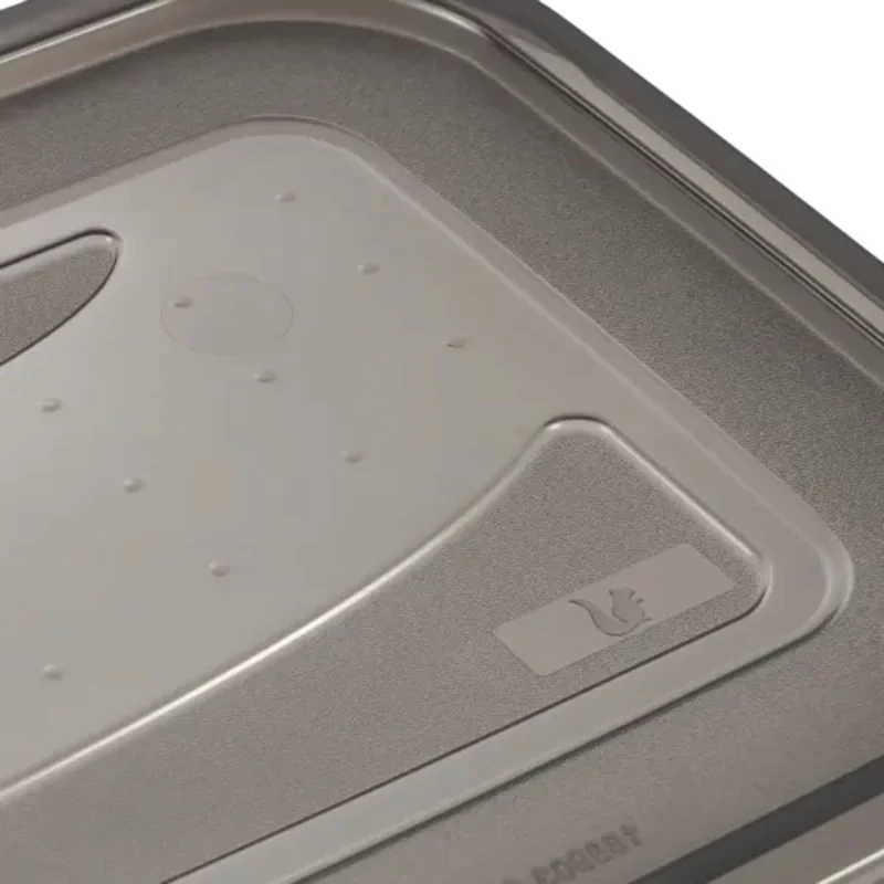 keeeper fredo fresh bewaarcontainer-set, 3 x 2,4 L, rechthoekig, transparant met grijze deksels 3067982700000