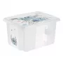 keeeper Karolina Stitch opbergbox, 15 L, transparant, met deksel, stapelbaar 1223600131900