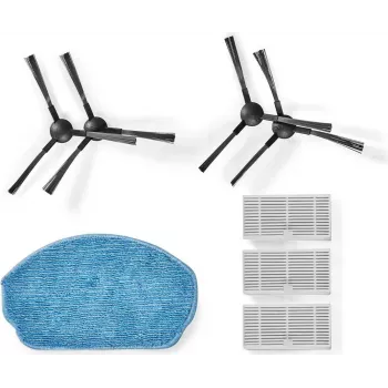 Nedis WIFIVCB01 robotstofzuiger onderhoudskit – 2 HEPA-filters, 2 zijborstels, hoofdborstel, reinigingsgereedschap