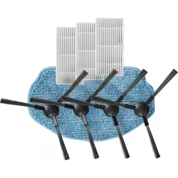 Nedis WIFIVCB01 robotstofzuiger onderhoudskit – 2 HEPA-filters, 2 zijborstels, hoofdborstel, reinigingsgereedschap