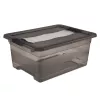 keeeper Cornelia opbergbox, 12 L, kristalgrijs transparant, met schuifdeksel 1094182700000