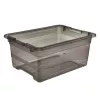 keeeper Cornelia opbergbox, 12 L, kristalgrijs transparant, met schuifdeksel 1094182700000