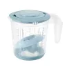 keeeper Matteo maatbeker-set, 3-delig, PP, Nordic Grey/transparant, geïntegreerde schalen voor vloeistoffen, suiker, meel 3004568015500