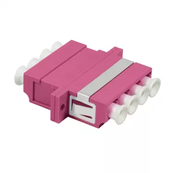 LogiLink LC-Duplex Quad LWL-koppelset, violet, 12-delig FA04LC7
