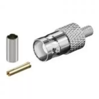 Wentronic Goobay BNC-krimpkop voor RG 58/U-kabel met gouden pen 11357