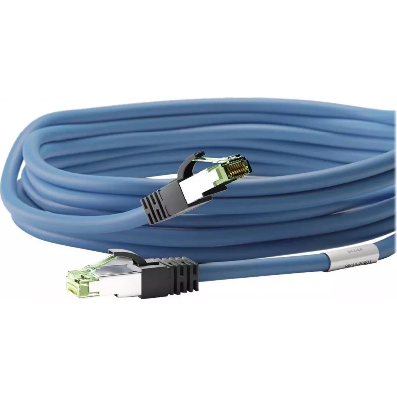 Wentronic Goobay CAT 8.1 patchkabel, S/FTP (PiMF), blauw, 2 m - LSZH halogeenvrij, koper AWG 24 (45660)
