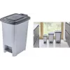 keeeper Olaf pedaalemmer, 25 liter, polypropyleen, licht zilver 1031416000000