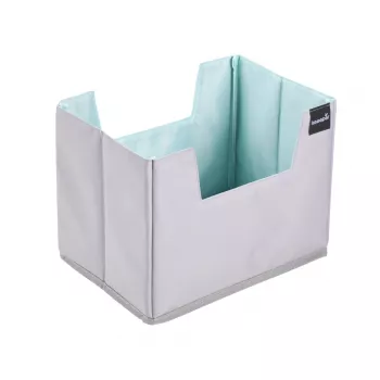 keeeper nea boodschappenorganizer maat L, grijs/aquamarijn, opvouwbaar, versterkte bodem, 38 L 1229862400000
