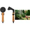 Bradas CORK LINE tuinspuitpistool met 8 spuitpatronen, zinklegering behuizing, kurk geaccentueerde softgreep, snelkoppeling-compatibel CORK-1040